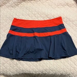 Nike Women's Mini Skirt in Navy and Red